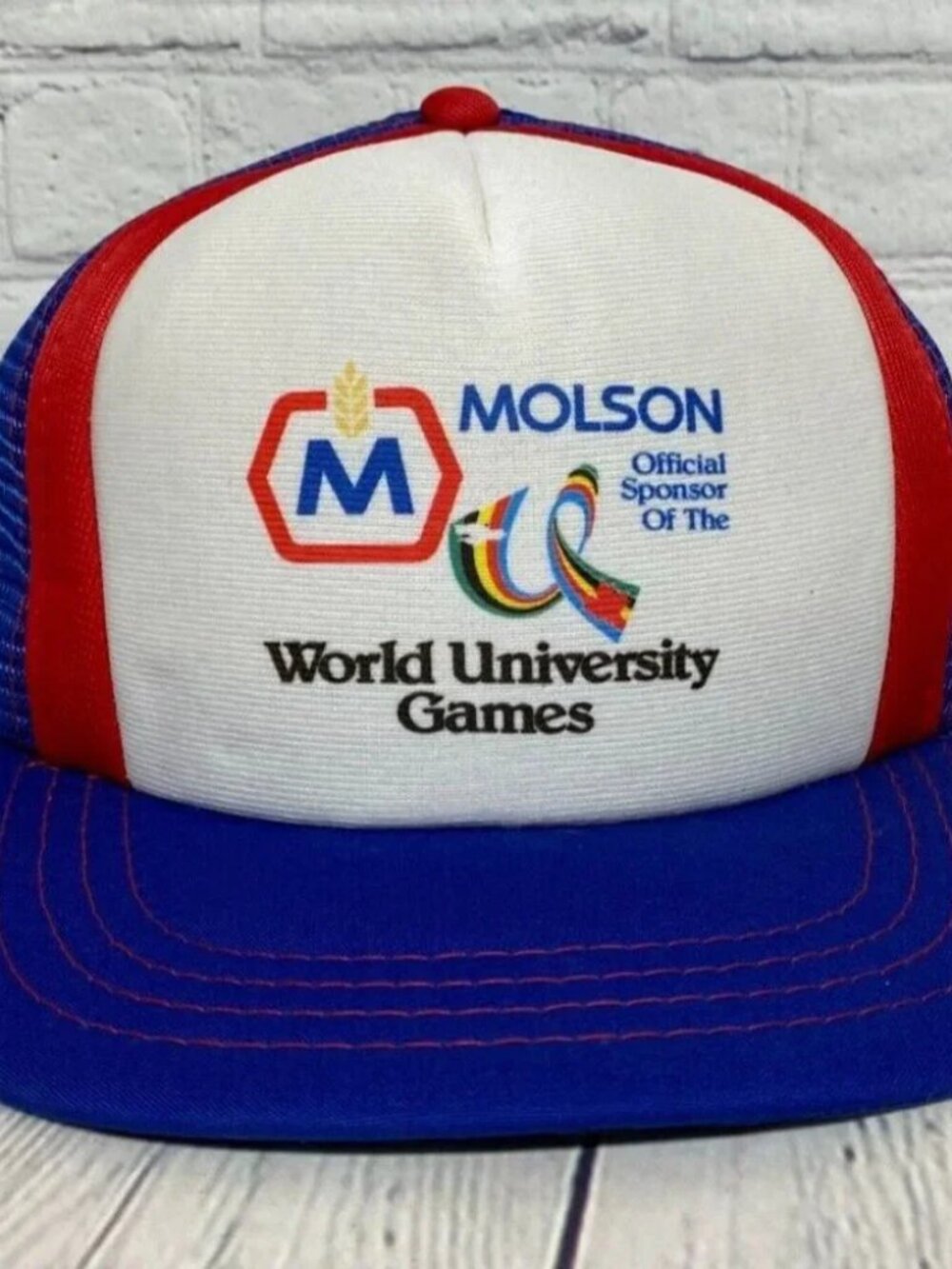Vintage Molson Official Sponsor of the World University Games Trucker Hat